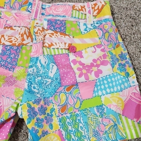 LILLY Pulitzer Palm Beach Fit Patchwork Style Shorts - Picture 8 of 9
